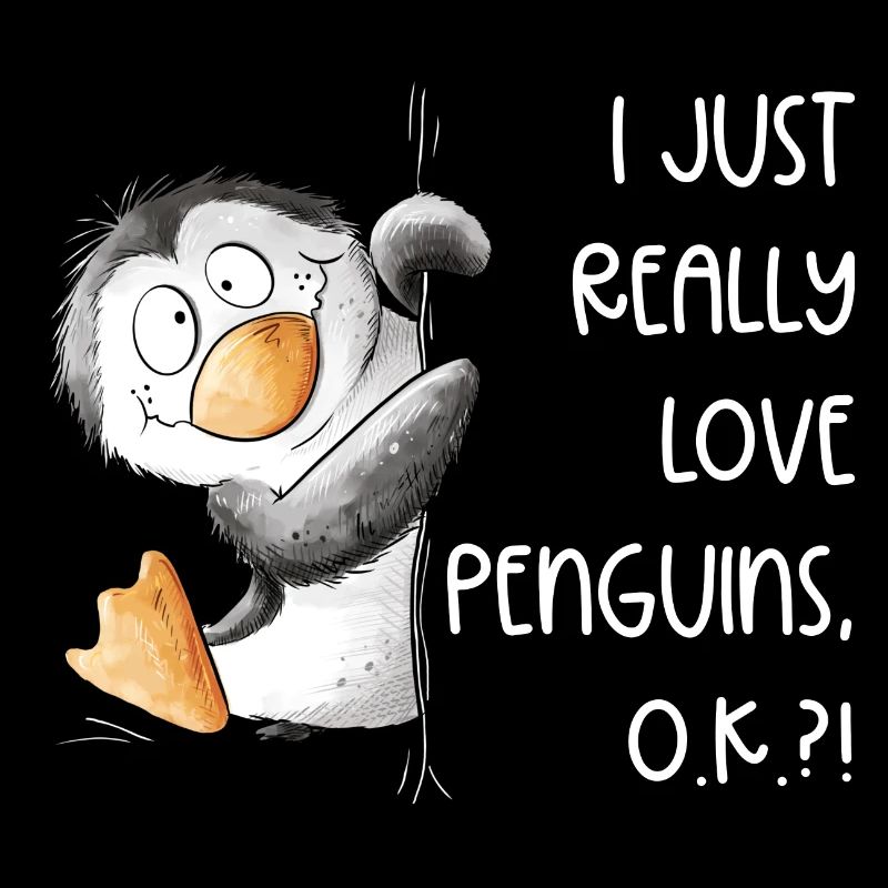 Pingouin Drolliger J’aime vraiment les pingouins