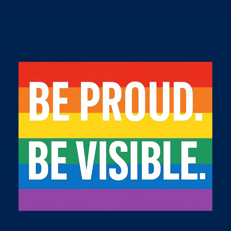 Regenbogen Pride Statement Design