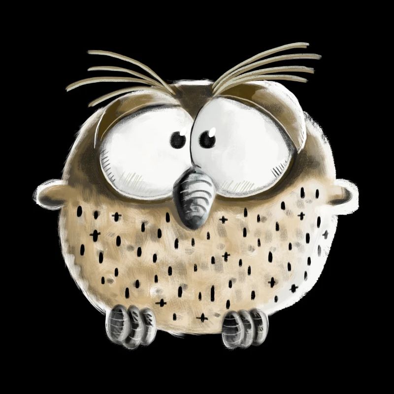 Witzige Eule I Kauz I Vogel I Comic Geschenk