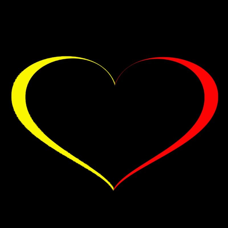 Herz Gelb Rot
