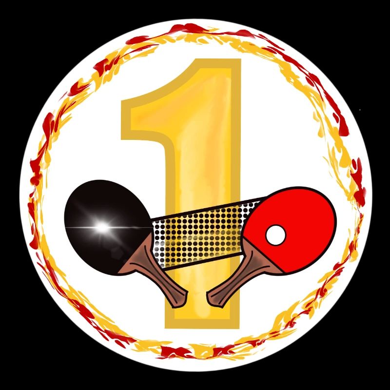 Conception d’anniversaire de tennis de table