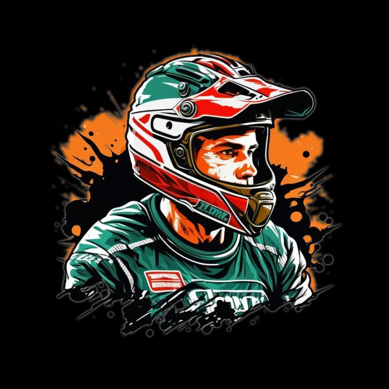 Rennfahrer Farbexplosion