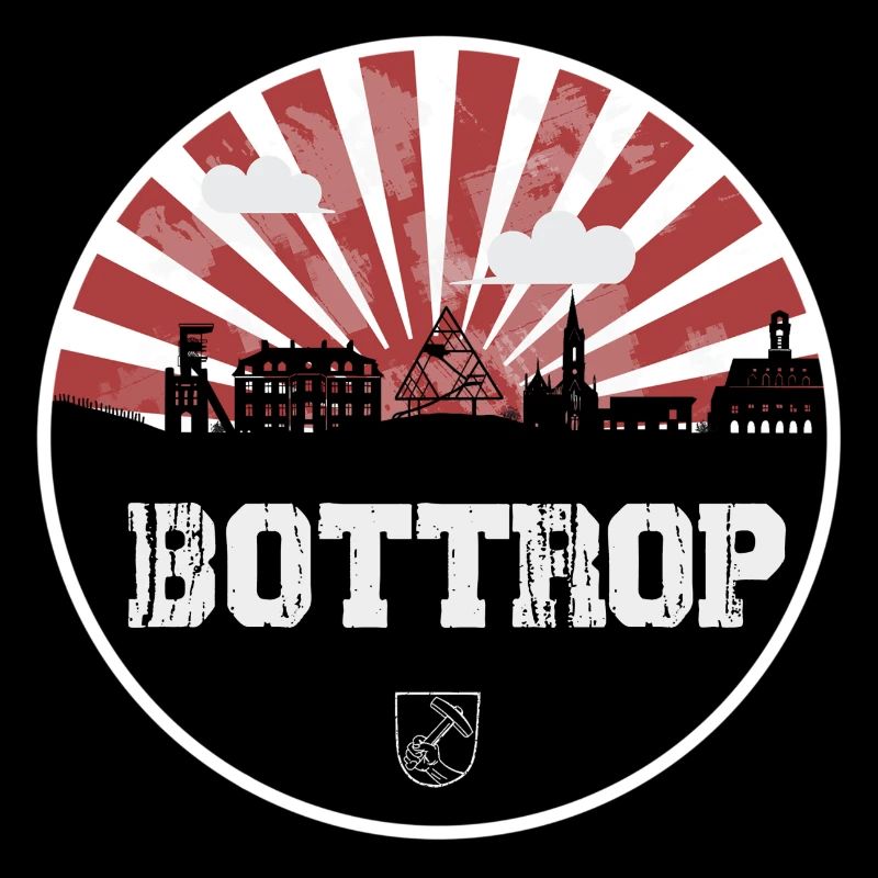 Bottrop Skyline Rouge & Blanc