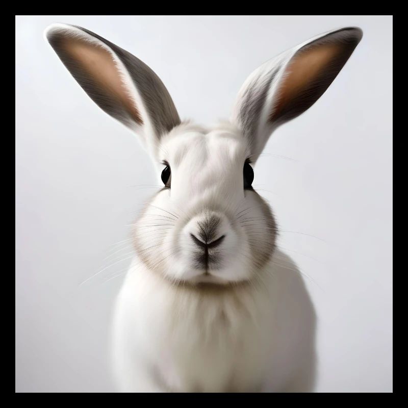 Lapin blanc illustré