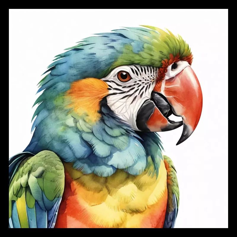 Aquarell-Ara