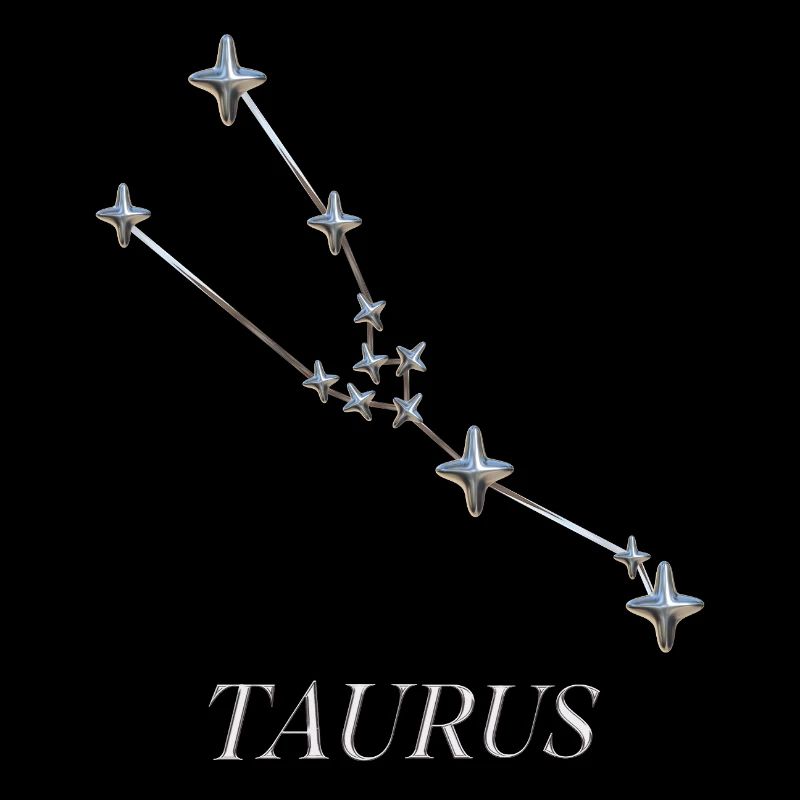 Taurus Sternbild – Minimalistische Silber-Konstell