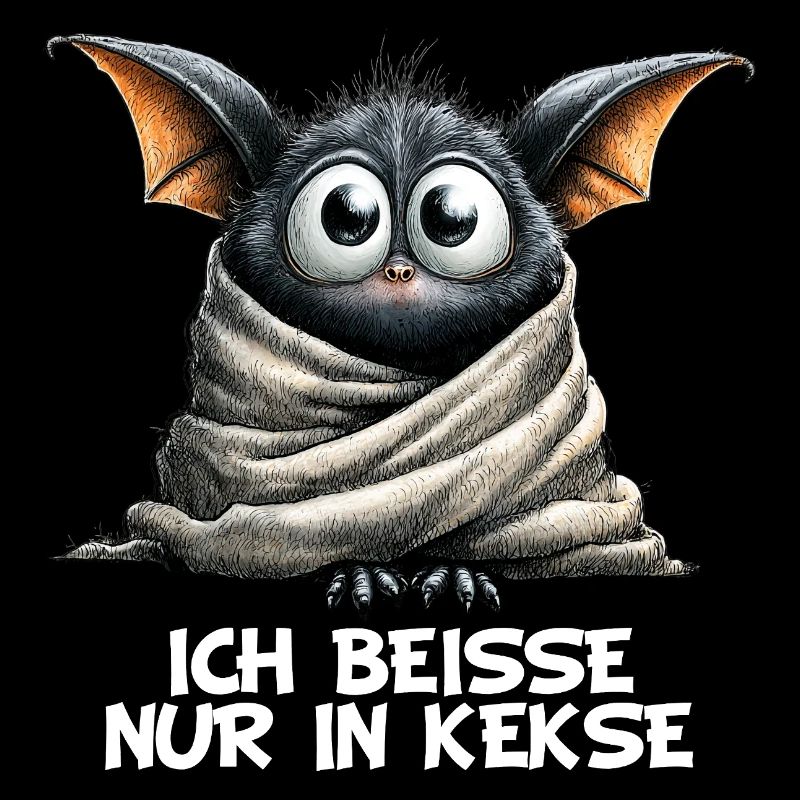 Je mords juste dans des biscuits, chauve-souris bizarre