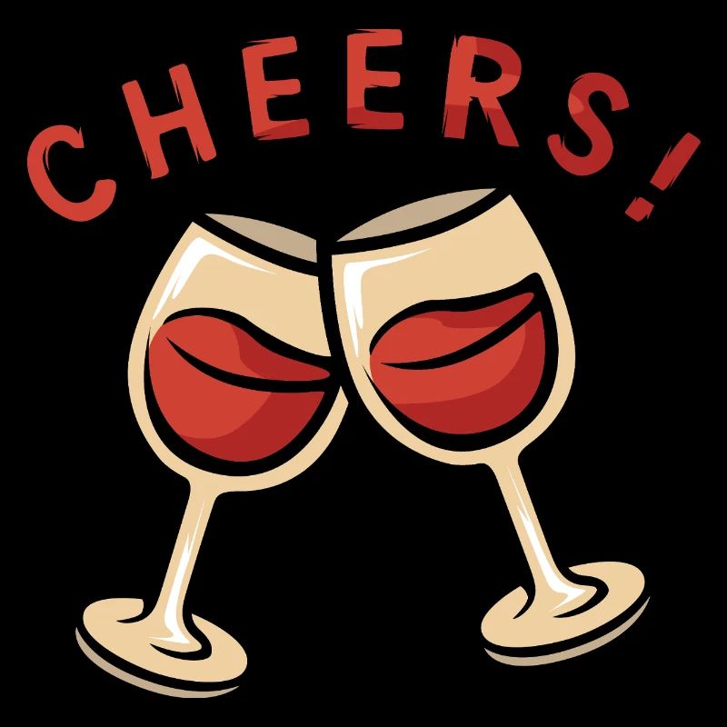 Santé ! Deux verres à vin