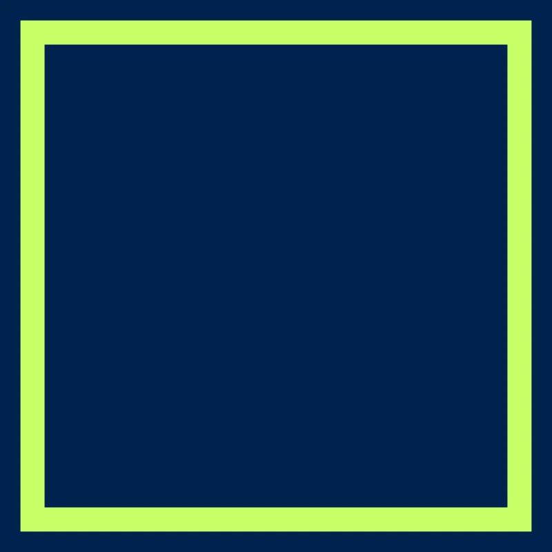 Black square with neon frame