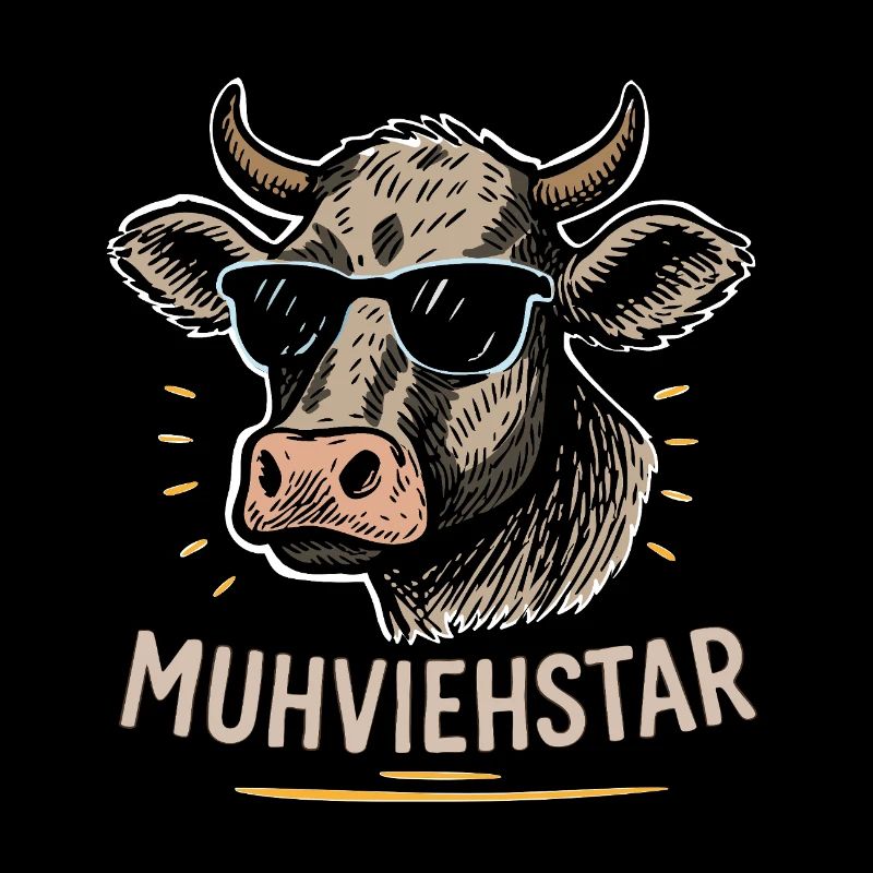 Muhviehstar – Jeu de mots drôle avec une vache