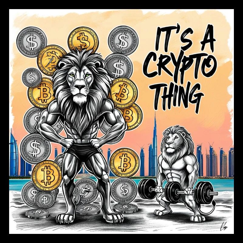 Krypto Löwen Muskelheld