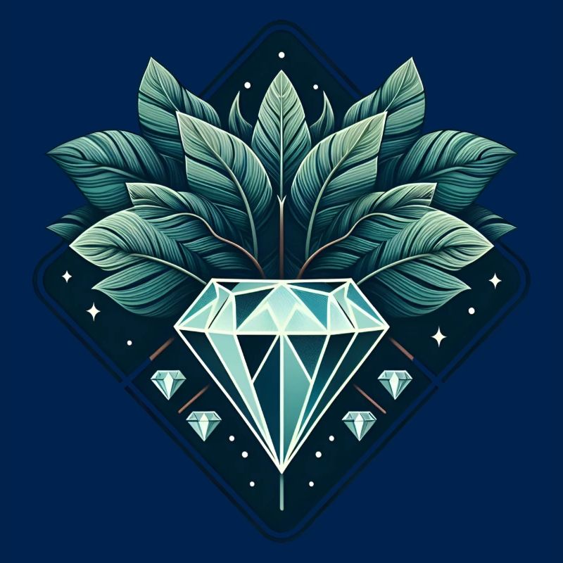 Diamant en fleurs