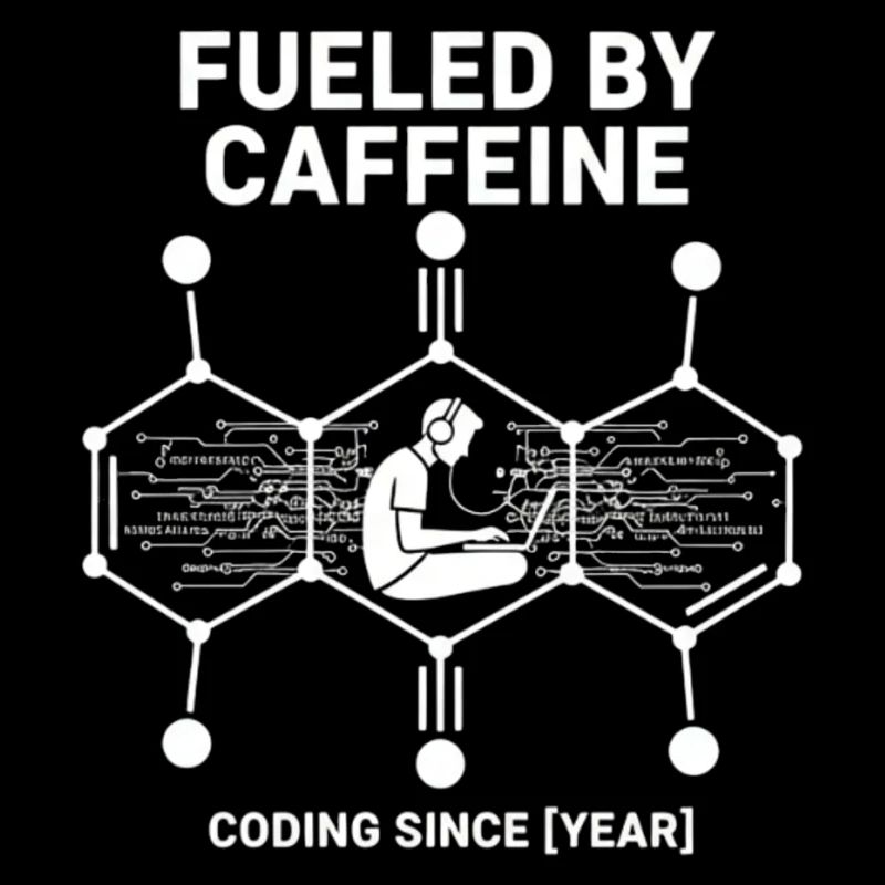 Fueled by Caffeine Coding Shirt | Programmer