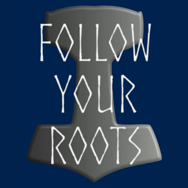Mjölnir Donar Hammer Thor - Suivez votre gris Roots