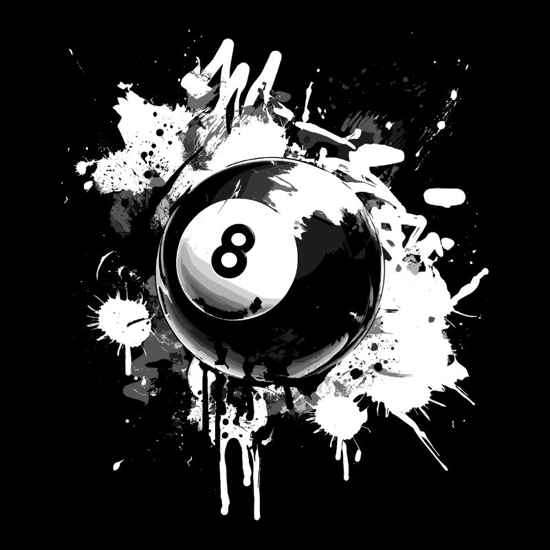 Conception créative de billard à 8 boules