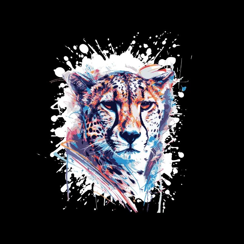 Leopard Splatter Aquarell