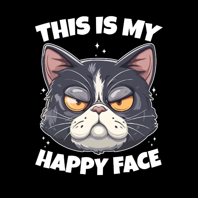 This is my happy face cat