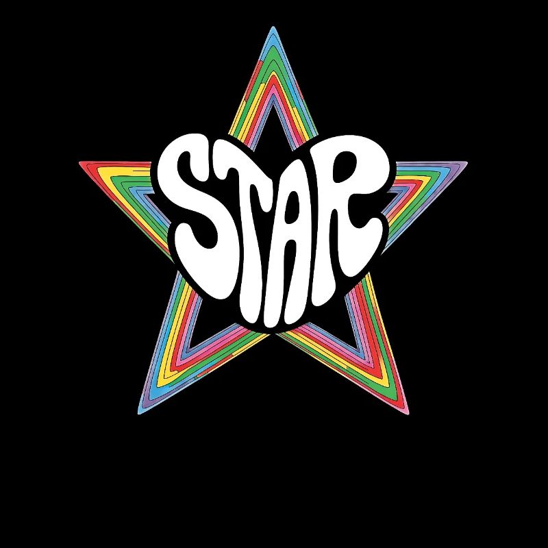 Star de l’espace Arc-en-ciel psychédélique