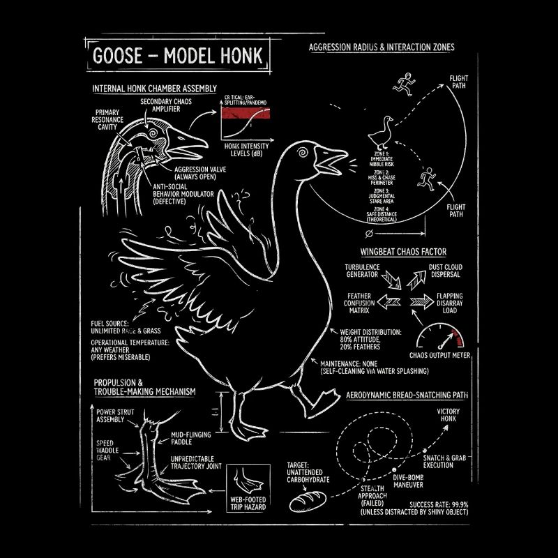 Plan des oies : Modèle de klaxon