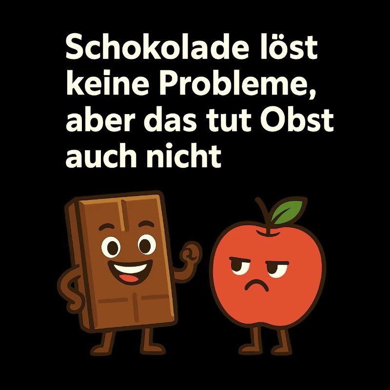 Chocolate doesn't solve any problems – fun saying