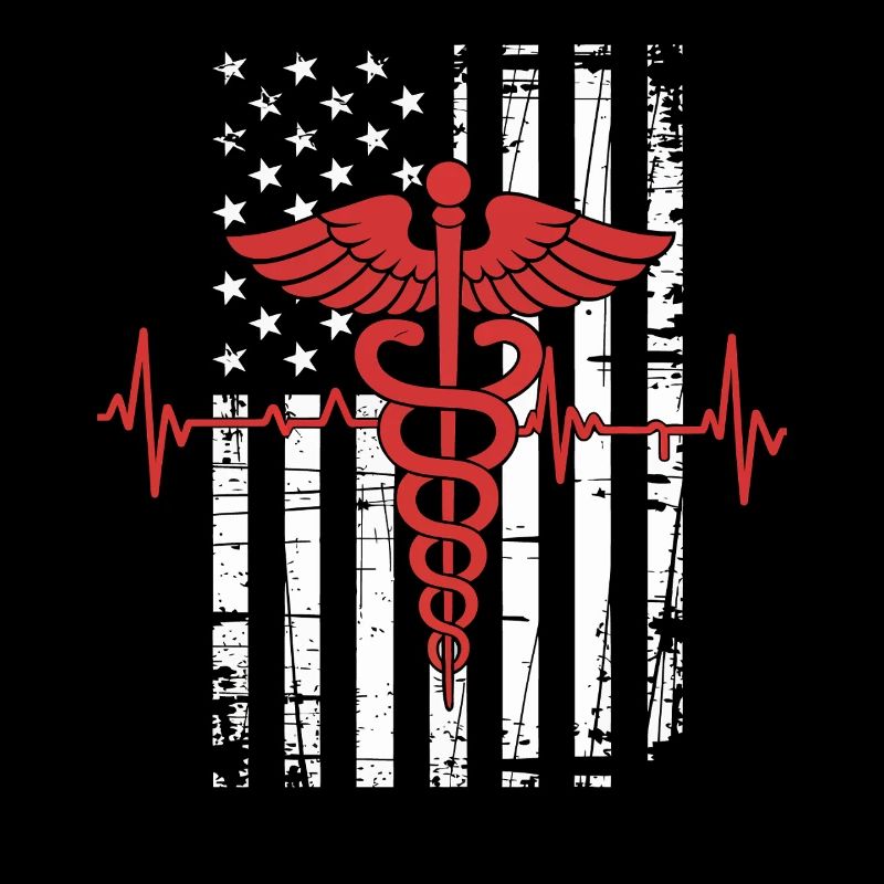 Caduceus USA Flag Design