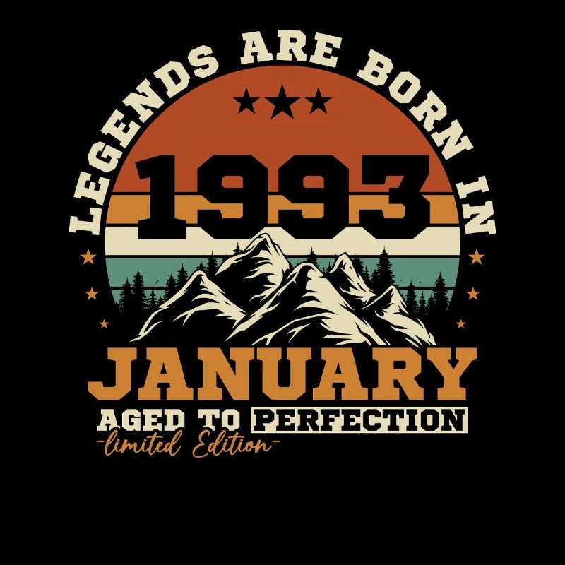 Januar 1993 Vintage-Retro-Geburtstagsgeschenk