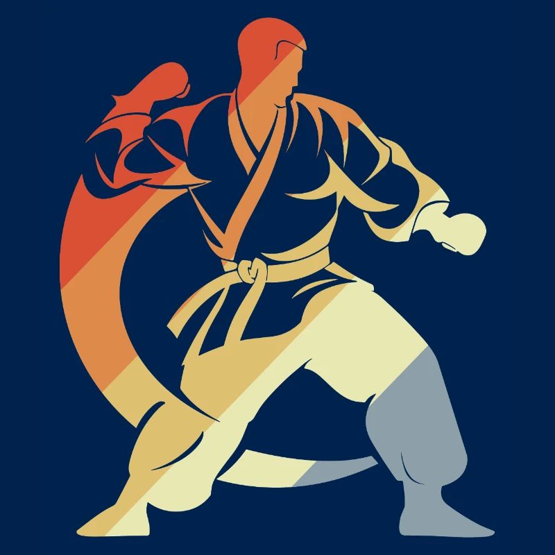 Karateka Skizze