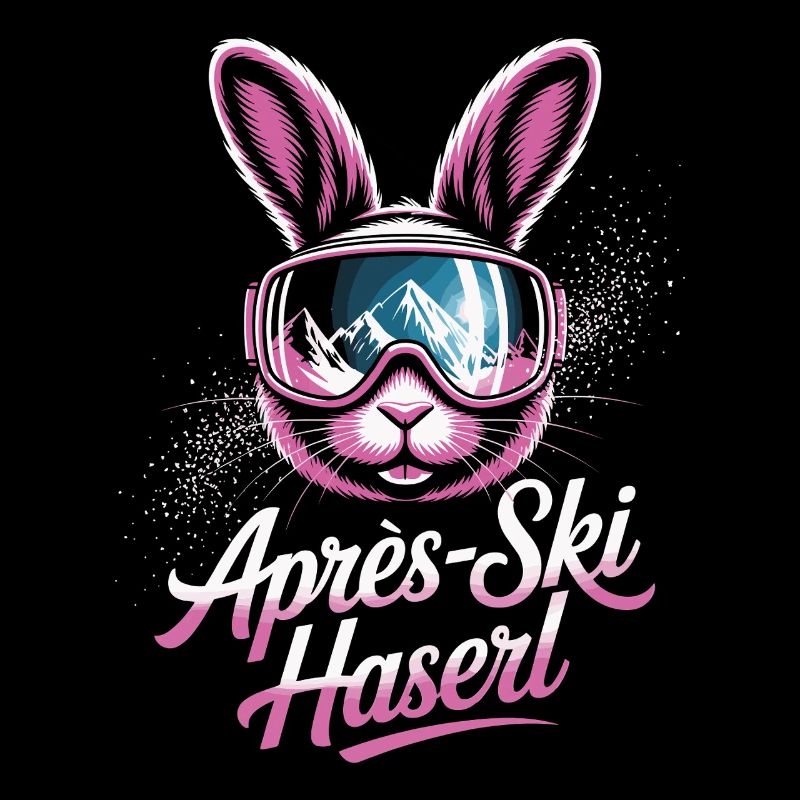 Après-ski bunny hut fun Skier ski bunny