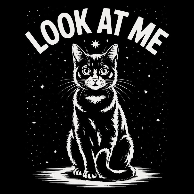 Regarde-moi - Ciel étoilé de chat
