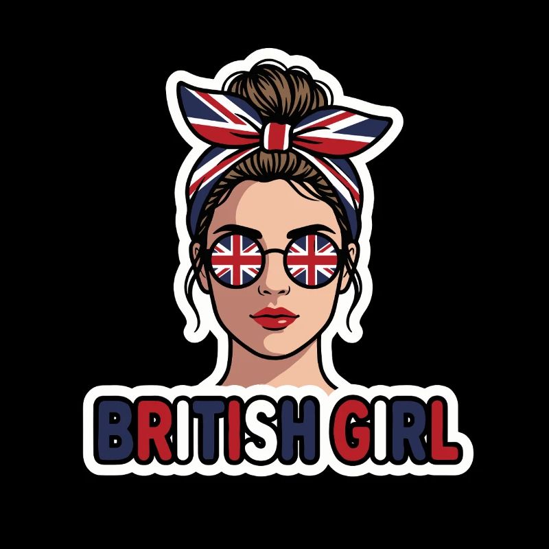 Graphique de lunettes de soleil Union Jack pour filles britanniques