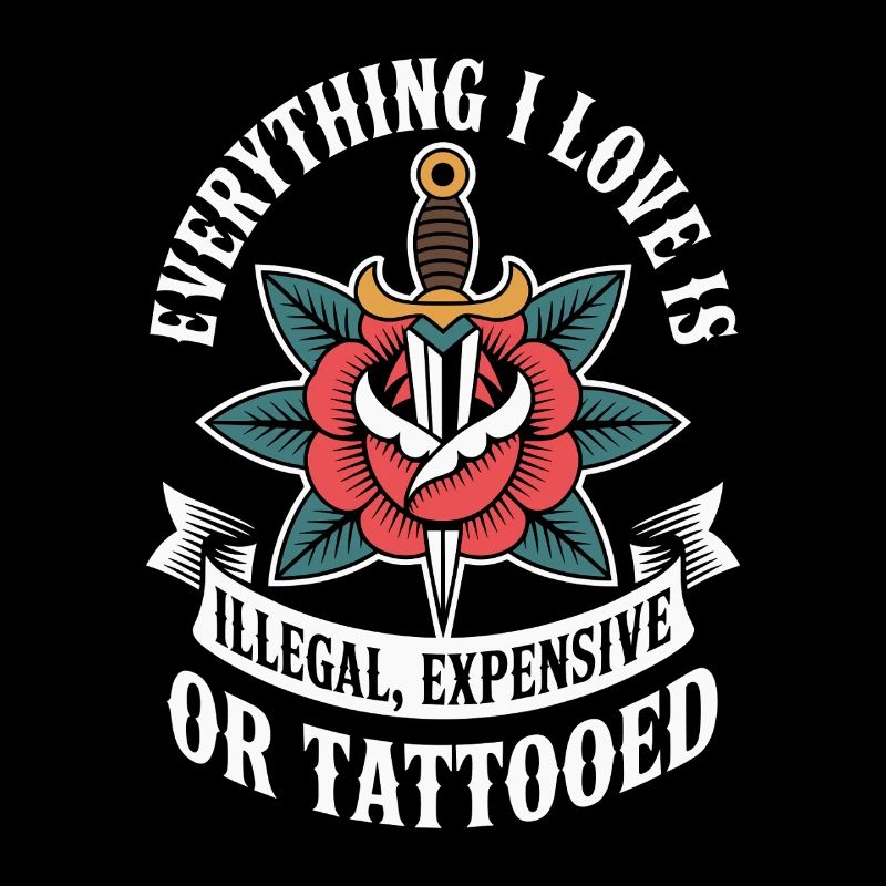 Tout ce que j’aime, c’est tatoué de Tätowiert tatoué