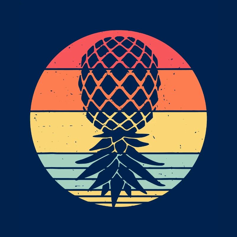 Sunset Pineapple Circle