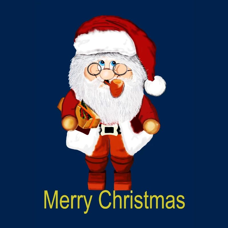 Weihnachtsmann mit Geschenkpaket
