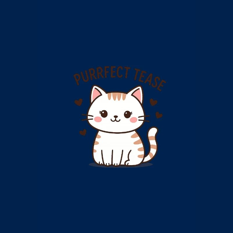 Mignon chat taquiner Slogan