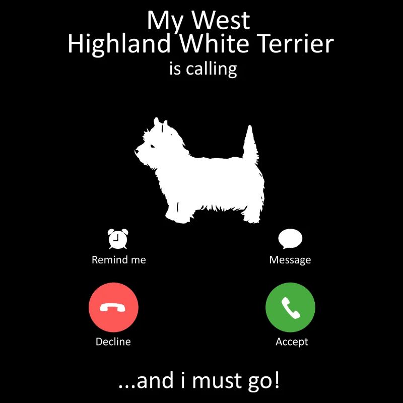 Westie West Highland White Terrier Splash Art