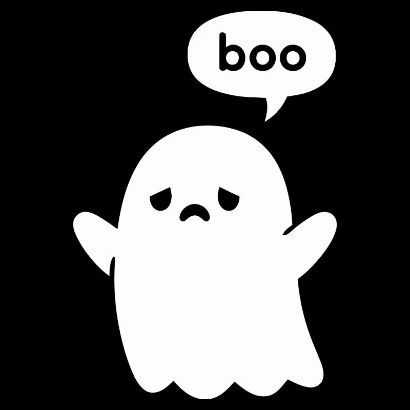 Cute Minimal Ghost Boo