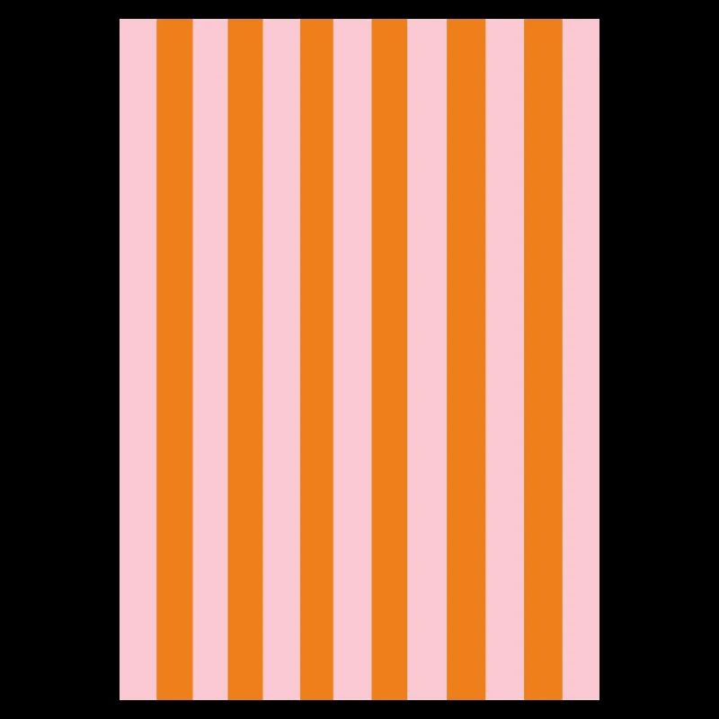 Stripes - orange pink personalizable