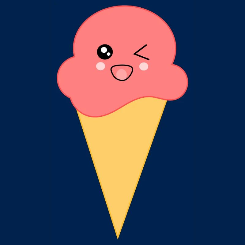 Eis Eiscreme Erdbeereis