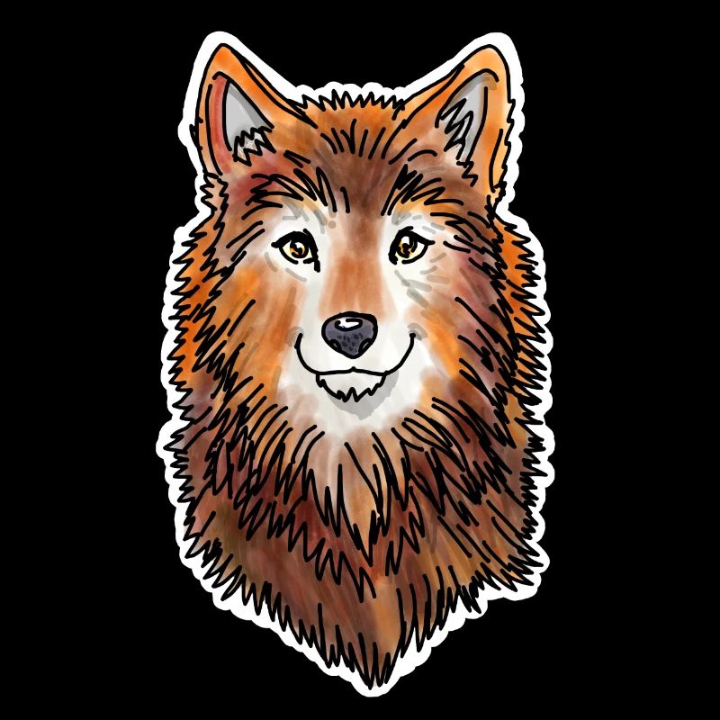 Wolf's Head (Brown Fur)