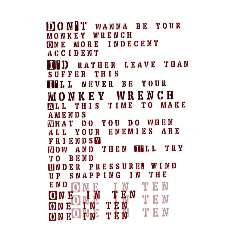 Foo fighters lyrics - monkey wrench
