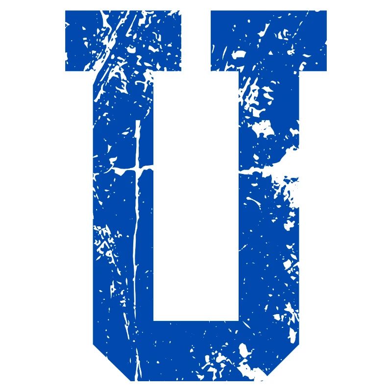 Letter u Retro Sport