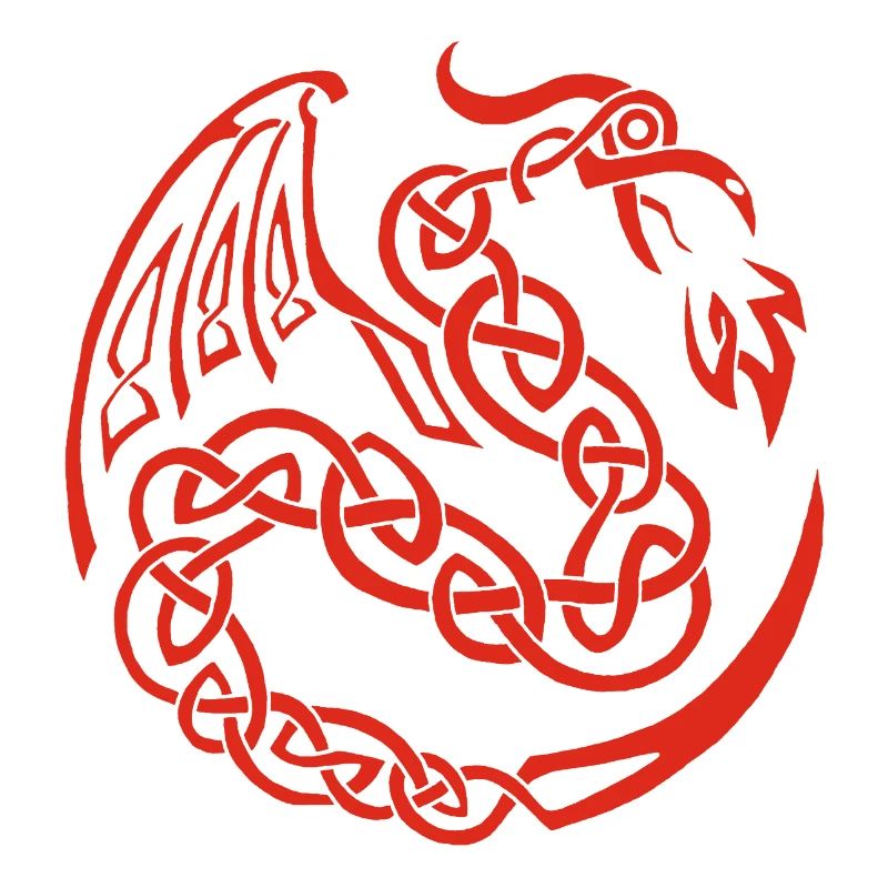 Roter keltischer Drache