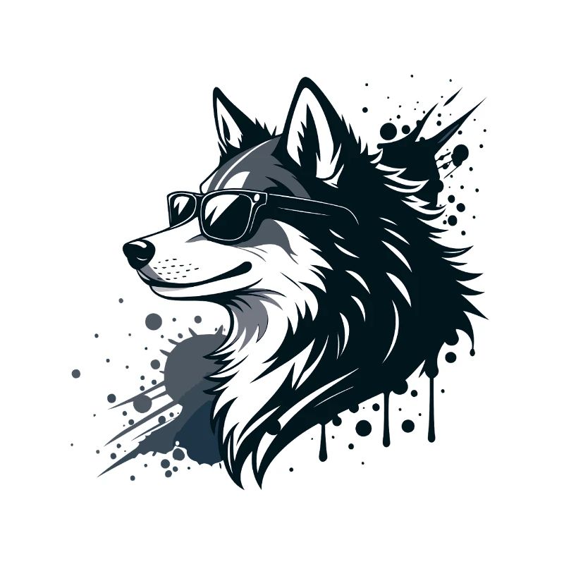 Husky-Chic-Gläser und Spritzer