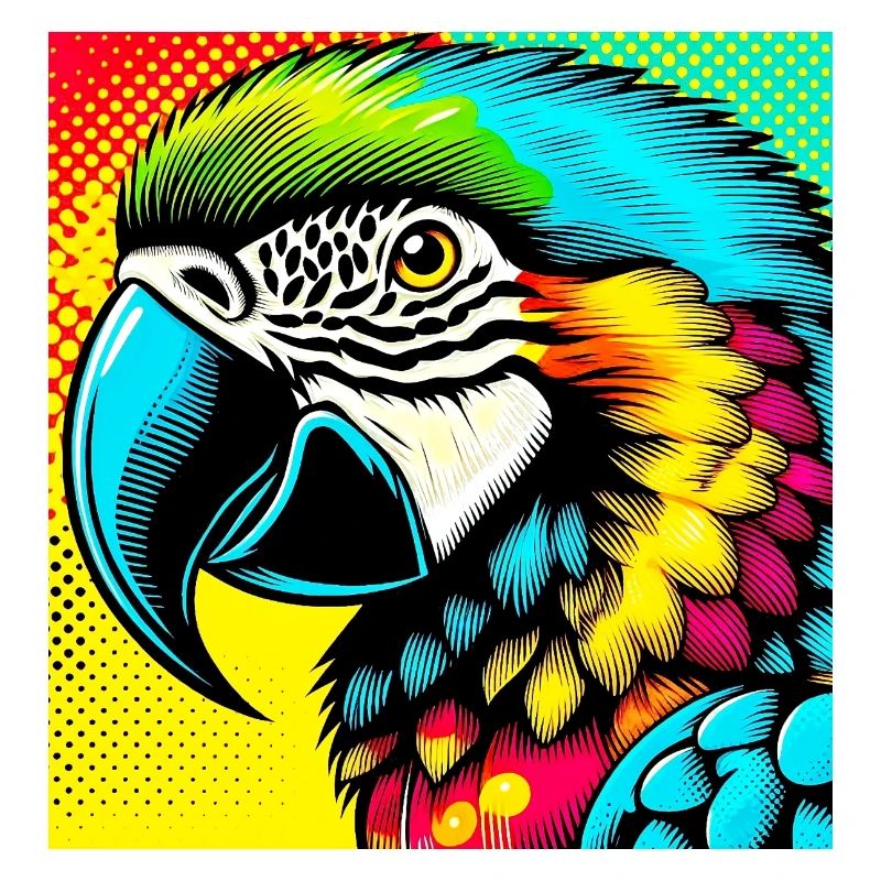 Perroquet Pop Art