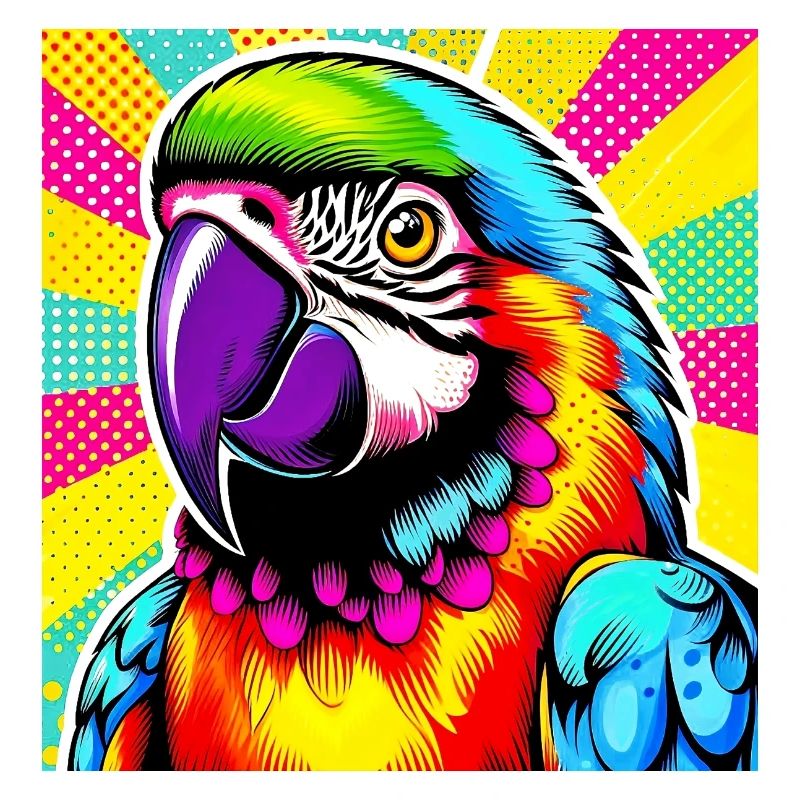 Perroquet Pop Art
