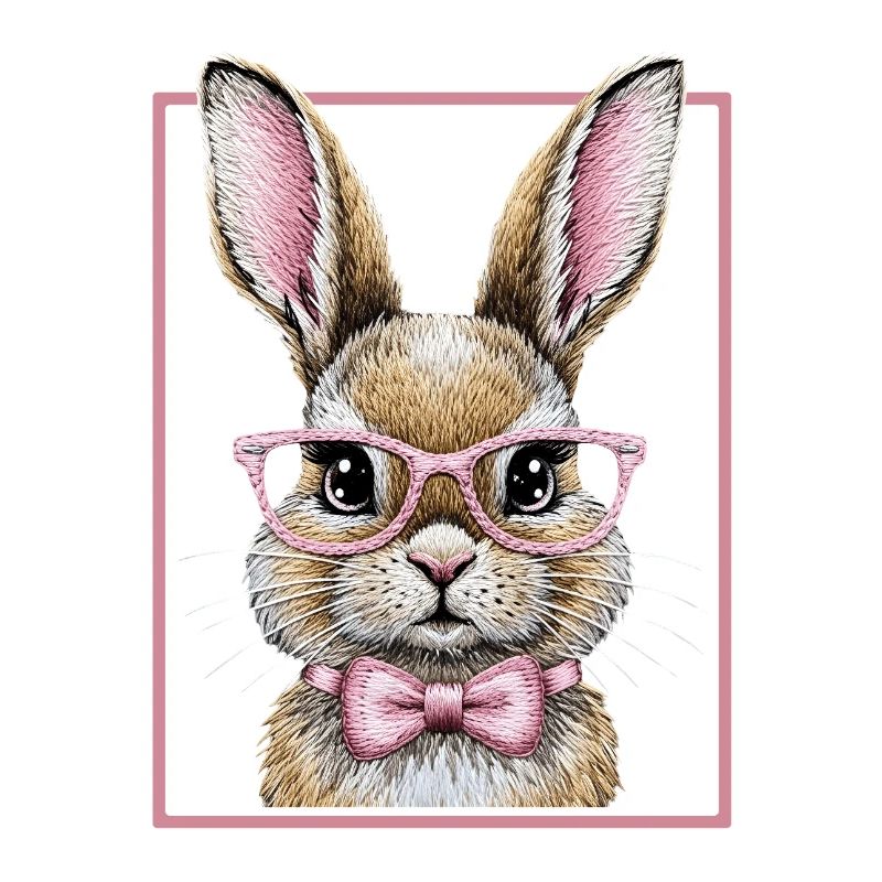 Cute Bunny mit Brille – Lustiges Hasendesign 