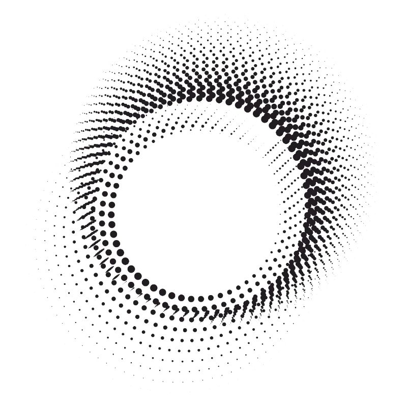 Halo Dot Ring Pattern