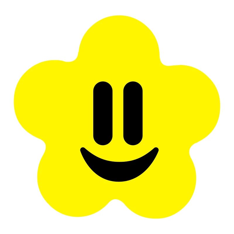flower power smiley