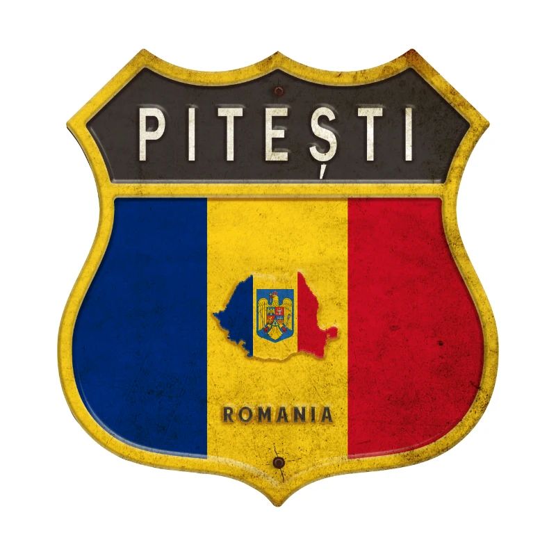 Pitești Rumänien Wappen Design