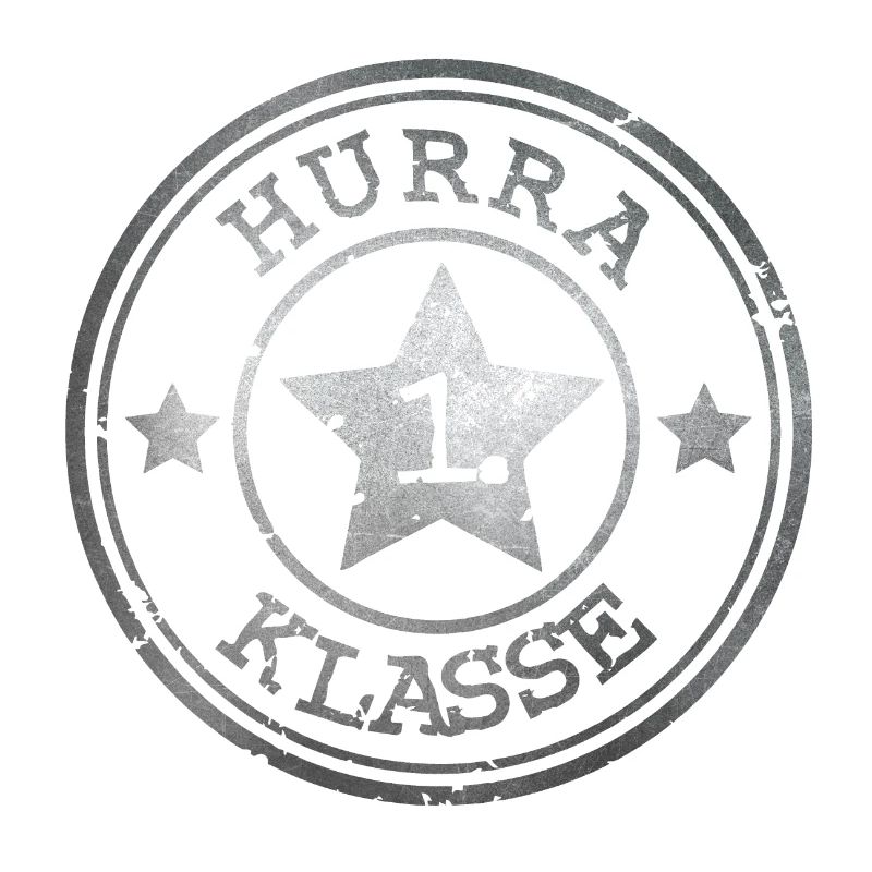 Hurrah 1st Class - Emblem with Star - Silver